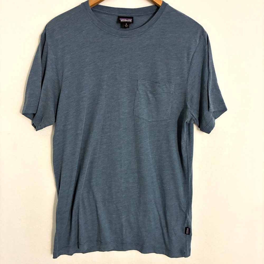 Patagonia‎ Organic Cotton Shirt Men's M Short Sleeve Gorpcore Retro Pocket  Tee